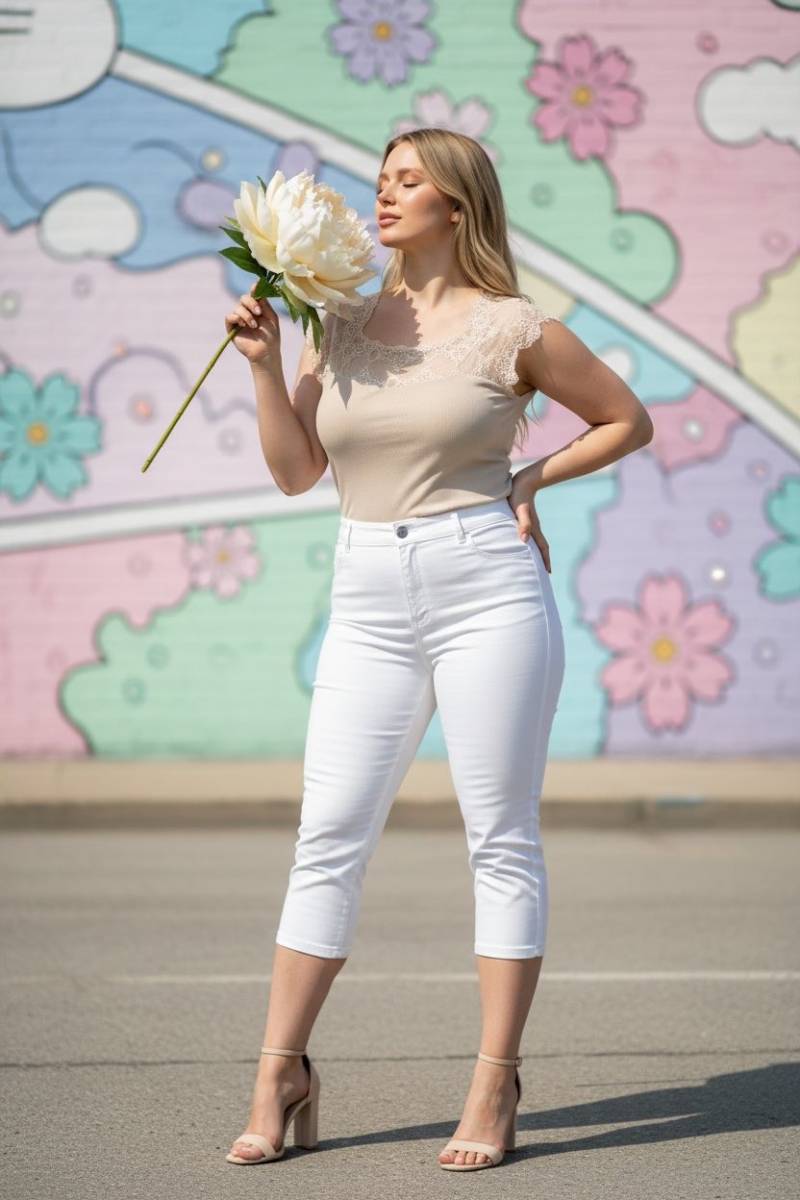 Grossiste de tops avec bustier dentelle pour femmes en grande taille 44/50, proche de Nice