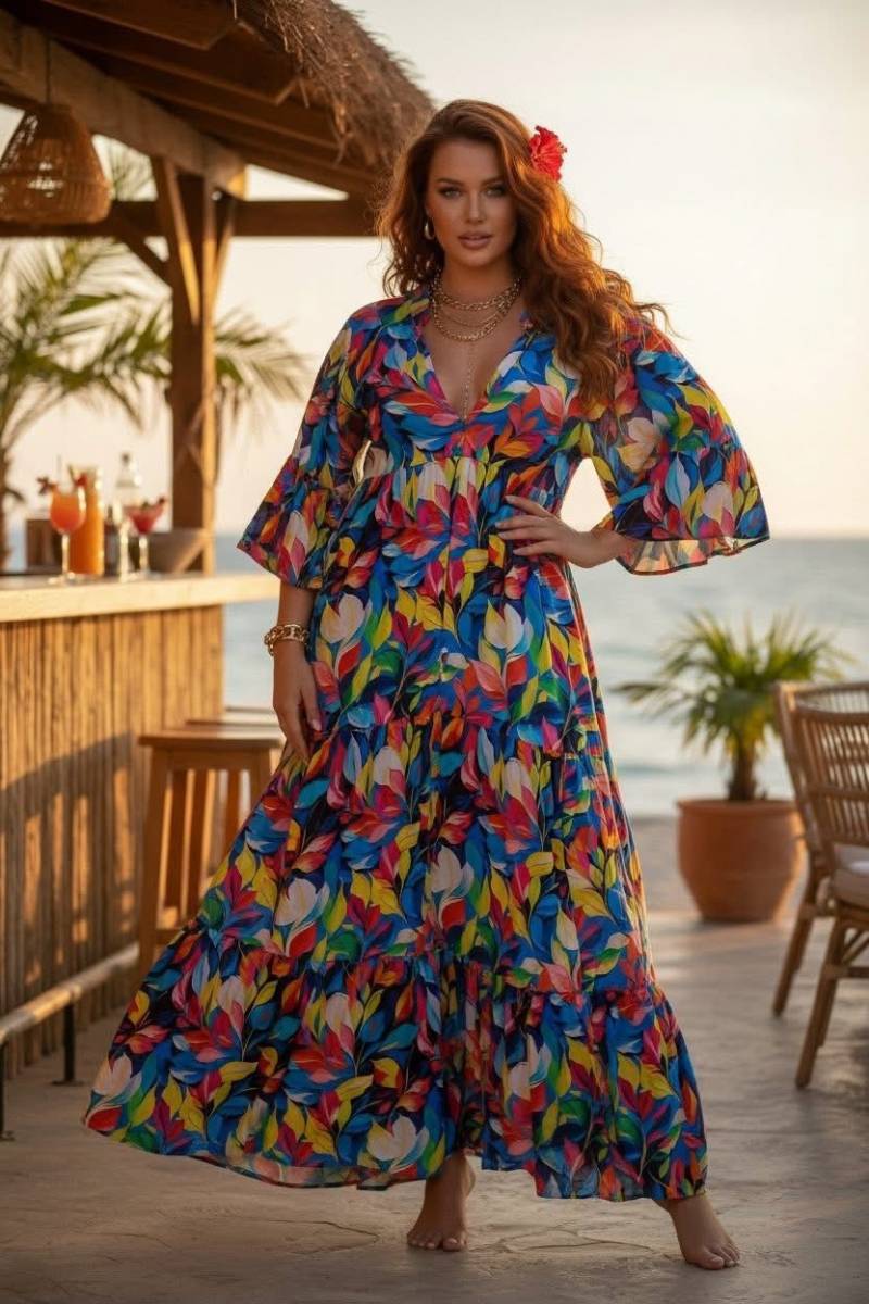 Grossiste de robes colorées et originales pour les femmes en grande taille, à Nice